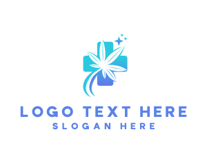 Vice - Medical Cross Weed logo design