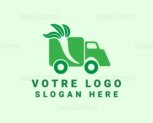 Vegan Food Truck Logo