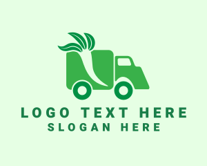 Delivery Service - Vegan Food Truck logo design