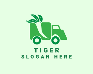 Vegetarian - Vegan Food Truck logo design