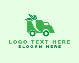 Food Trailer - Vegan Food Truck logo design