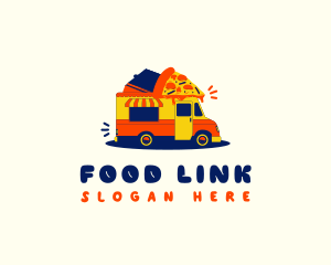 Pizza Food Truck logo design