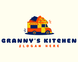 Pizza Food Truck logo design