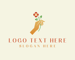 Florist - Flower Hand Garden logo design