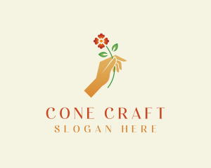 Flower Hand Garden logo design