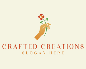 Flower Hand Garden logo design