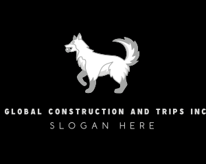 Veterinarian - Pet Husky Dog logo design
