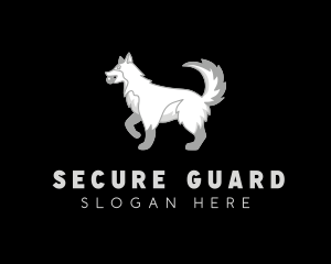 Dog Training - Pet Husky Dog logo design
