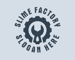 Gear Wrench Mechanic Badge logo design