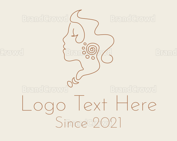 Feminine Earring Jewelry Logo