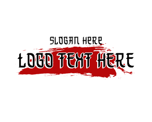 Eastern - Asian Grunge Wordmark logo design