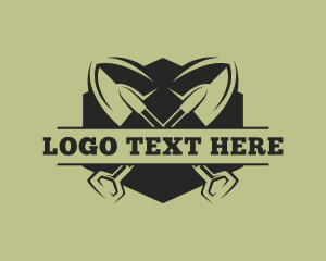 Tool - Landscaping Shovel Tool logo design