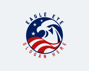 Eagle Patriot Flag logo design