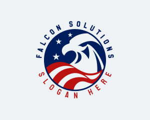 Eagle Patriot Flag logo design