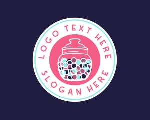 Bubble Gum - Sweet Candy Jar logo design