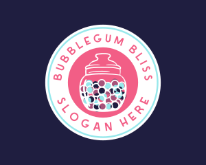 Bubblegum - Sweet Candy Jar logo design