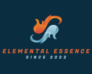 Element - Fire Water Element logo design