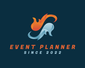 Fire - Fire Water Element logo design