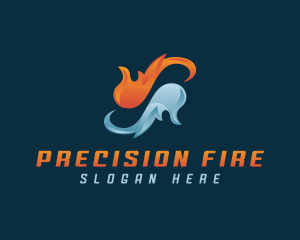 Fire Water Element logo design