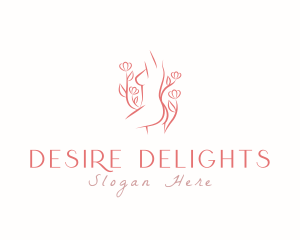 Floral Female Body logo design