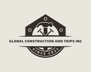 Hammer - House Builder Carpentry logo design
