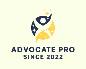 Advocate - Human Stars Agency logo design