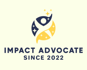 Advocate - Human Stars Agency logo design