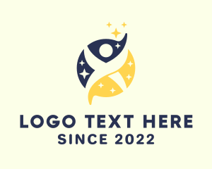 Ngo - Human Stars Agency logo design