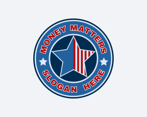 Badge - Patriotic Star Badge logo design
