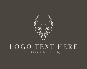 Moose - Reindeer Hunt Animal logo design