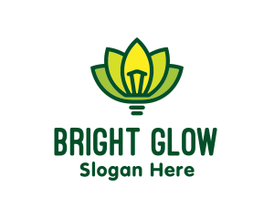 Light - Light Bulb Lotus logo design