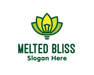 Light Bulb Lotus logo design