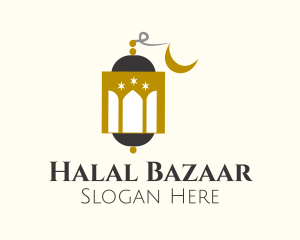 Mosque Dome Lantern logo design