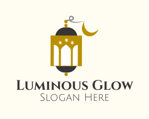 Lantern - Mosque Dome Lantern logo design