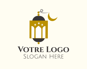 Lantern - Mosque Dome Lantern logo design