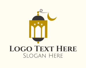 Muslim - Mosque Dome Lantern logo design