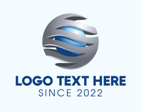 3d - International 3D Globe logo design