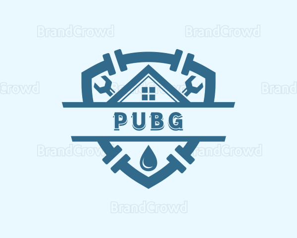 Pipe Plumbing Maintenance Logo