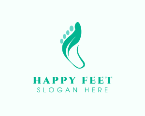 Foot - Natural Foot Spa logo design