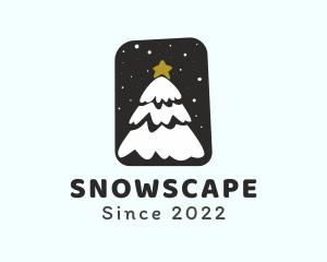 Snow - Snow Christmas Tree logo design