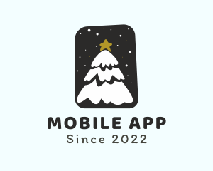 Christmas Tree - Snow Christmas Tree logo design