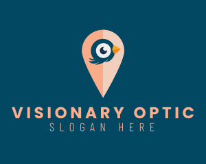 Optic - GPS Bird Locator logo design