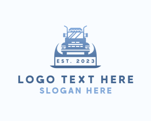 Food Truck - Truck Front Delivery logo design