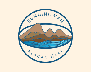Mountain Peak - Mountain Sea Travel logo design