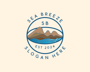 Mountain Sea Travel logo design