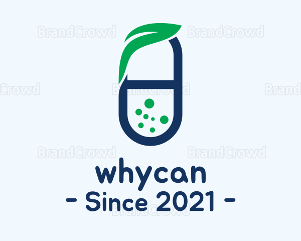 Herbal Medicine Pill Logo