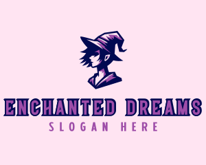 Magical Woman Witch logo design