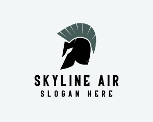 Game Clan - Spartan Soldier Helmet logo design