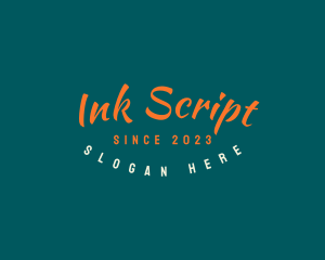 Script Brand Business logo design