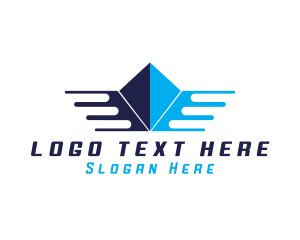 Business - Logistics Diamond Wing logo design